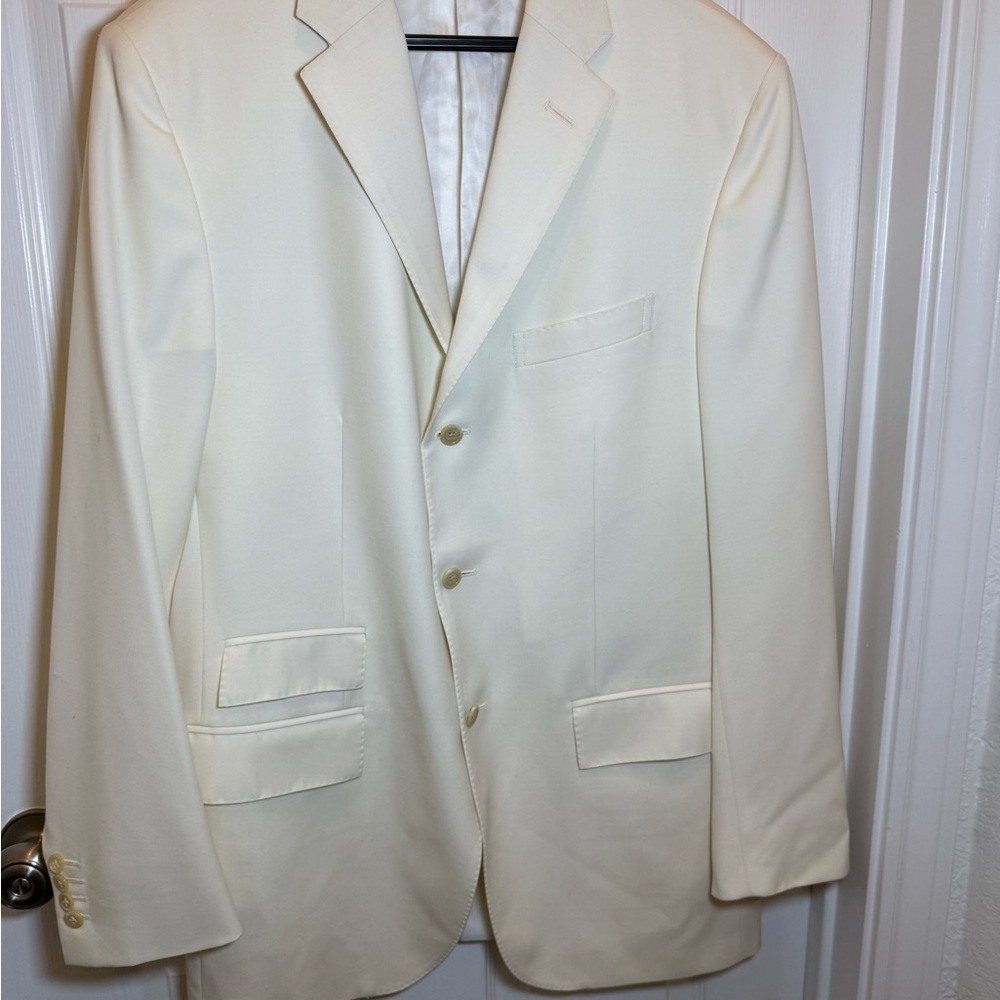 Ralph Lauren Cream Sport Coat with Notched Lapels - Picture 9 of 14